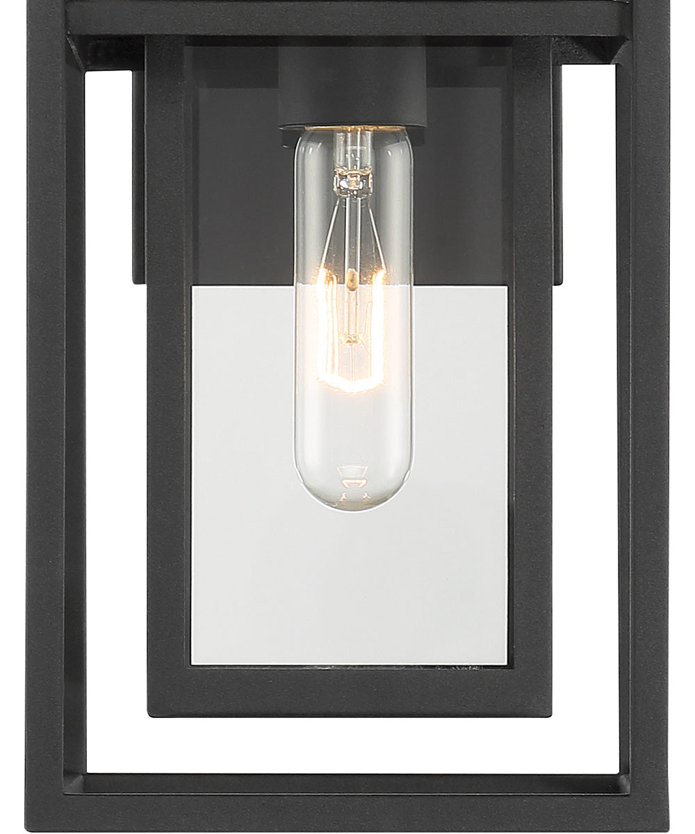 Burton 1 Light Wall Lantern Black