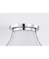 Valdora 1-Light Close-to-Ceiling Polished Nickel