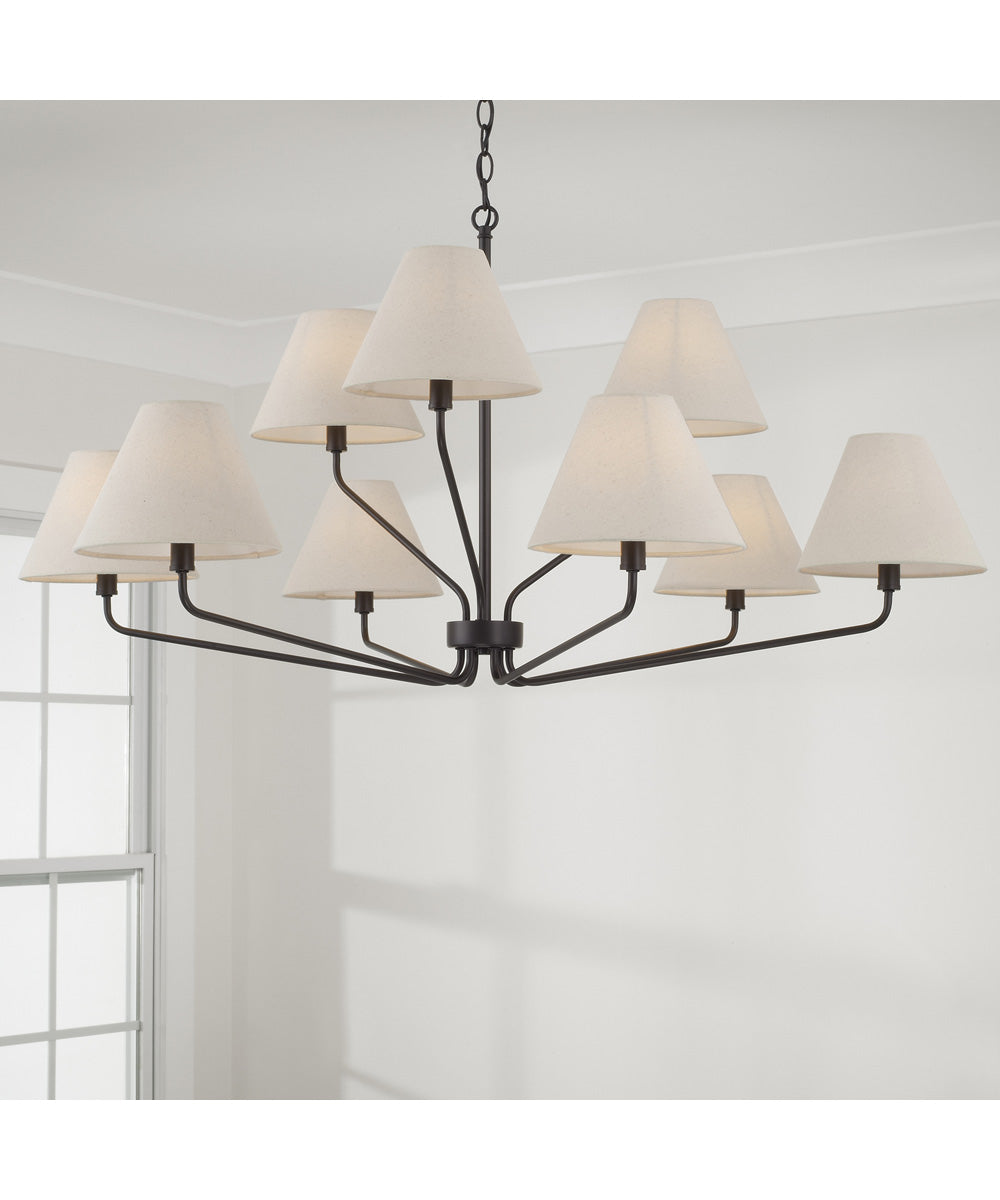 Chadwick 9-Light Chandelier Espresso