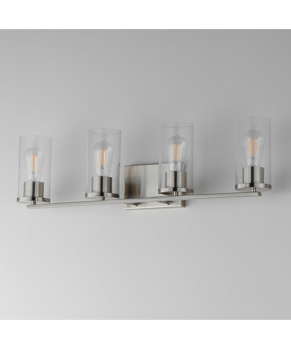 Livingston 4-Light Bath Vanity Satin Nickel