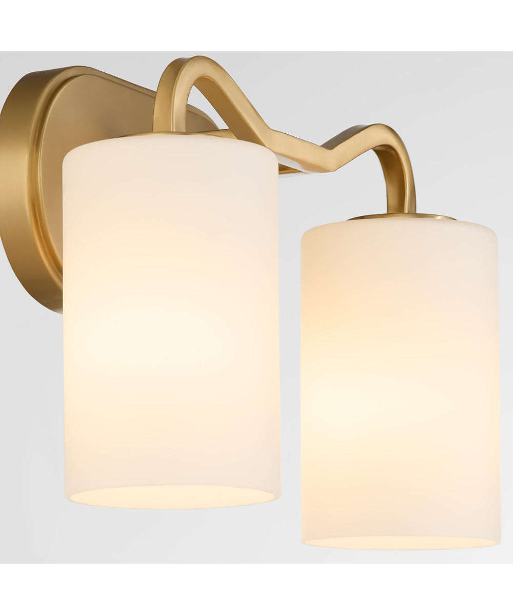 Rutherford 2-light Bath Vanity Light Brushed Brass