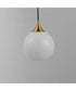 Neve Single Pendant Natural Aged Brass