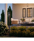Kagen Outdoor Post Light with Clear Glass Panels Antique Bronze