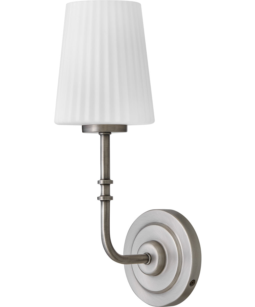 McKenna 1-Light Medium Single Light Sconce in Antique Nickel