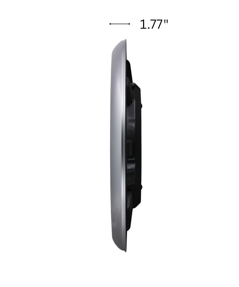 OPEN BOX Office Wall Clock Yori Silver Glass Cover