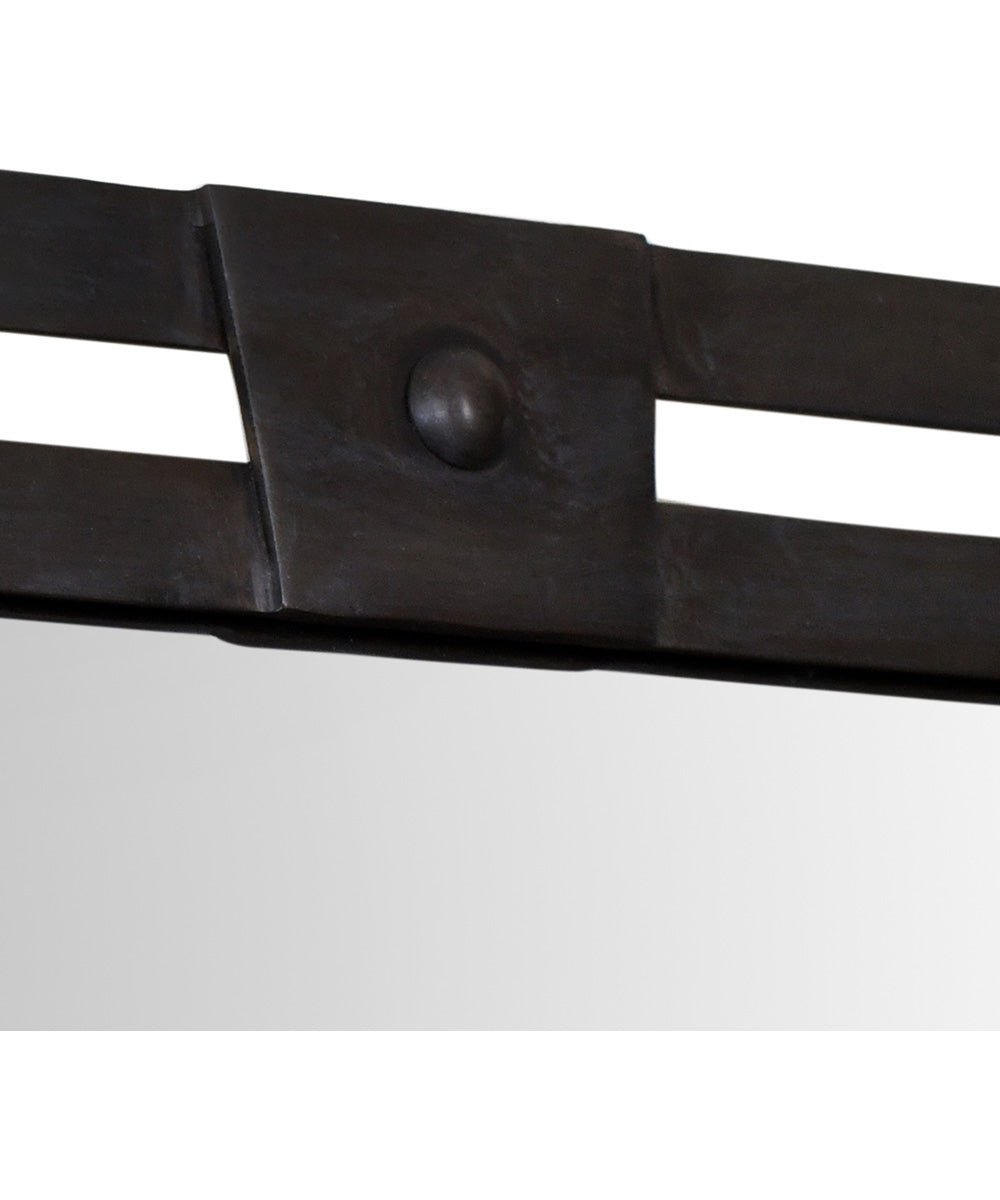 24x36" Wall Mirror in Distressed Gunmetal