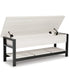 Rhyson Storage Bench White