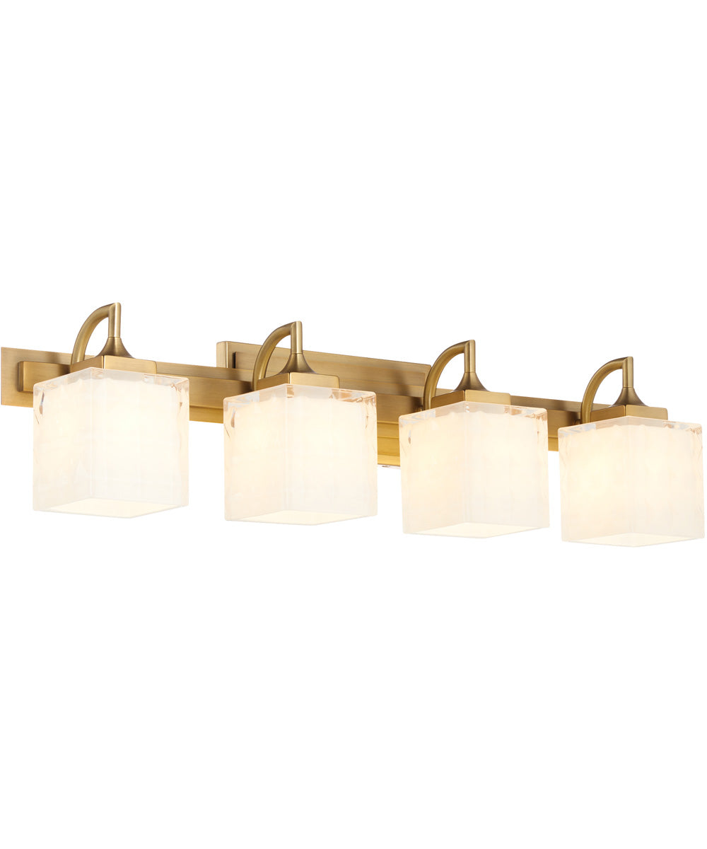 Diamonte 4-light Bath Vanity Light Brushed Brass