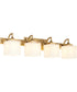 Diamonte 4-light Bath Vanity Light Brushed Brass