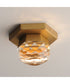 Allumettes 1-Light LED Flush Mount Gold