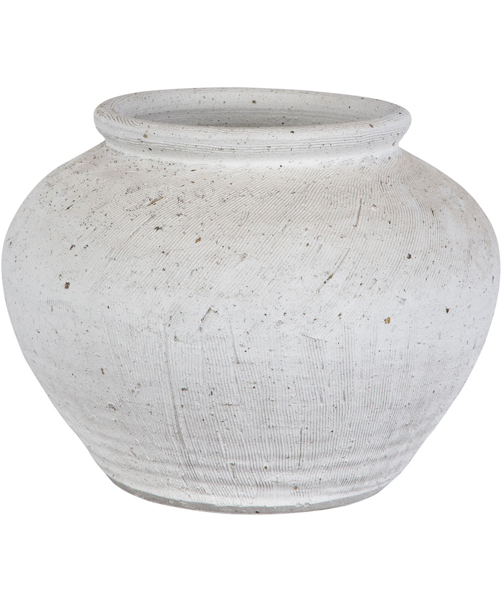 Floreana Round White Vase