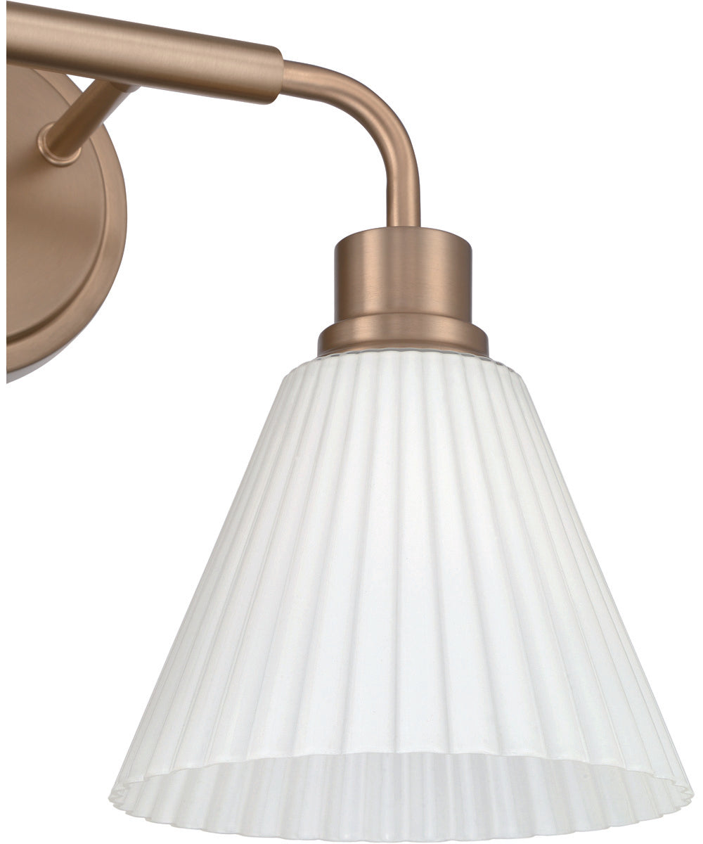 Pleated II 2-Light Lighting Premium Bronze