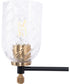 Council 5-Light Lighting Flat Black/Satin Brass