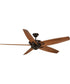 Caleb 68-Inch 5-Blade Transitional Ceiling Fan Antique Bronze
