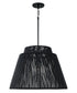 Jasper 1-Light Outdoor Hanging-Lantern Oynx and Black