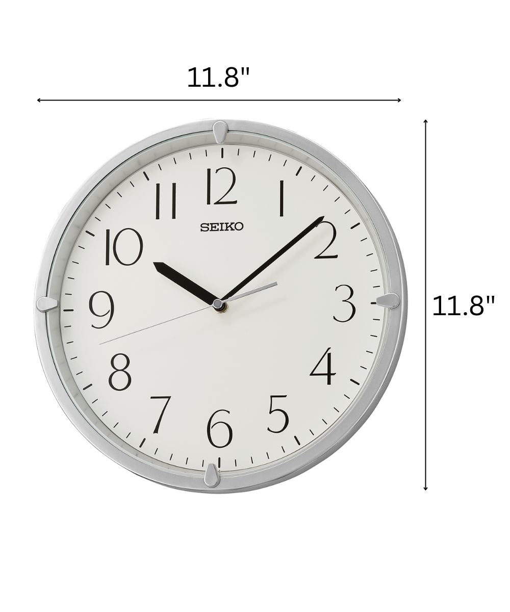 OPEN BOX Wall Clock Kuota Silver