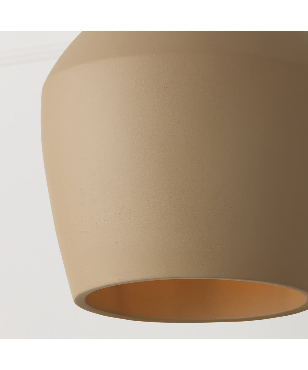 Della 1-Light Pendant Terracotta Sand