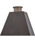 Endsley 1-Light Medium Wall Mount Lantern in Blackened Brass