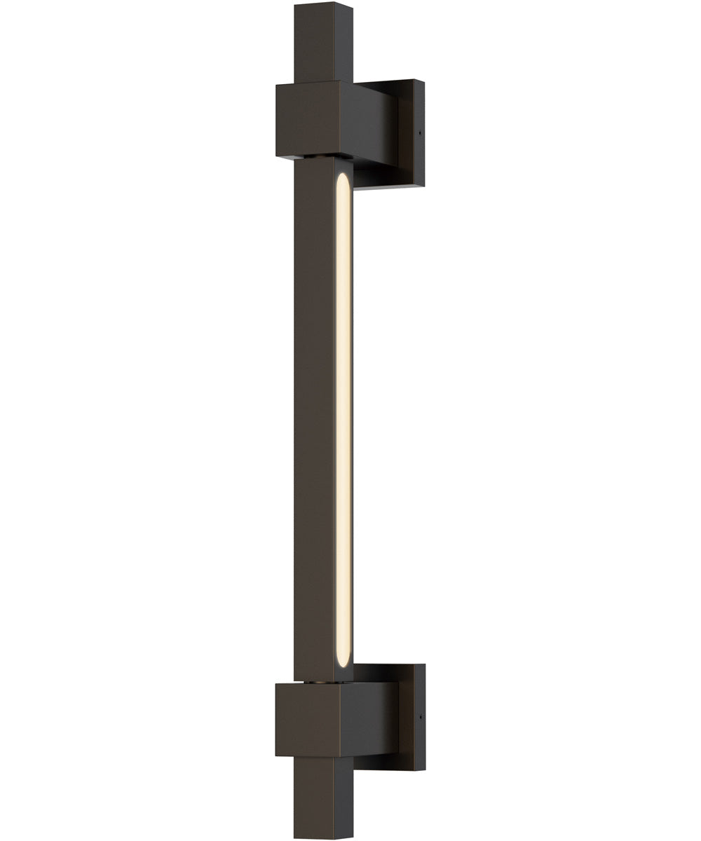 Cubist Square LED Wall Sconce Black