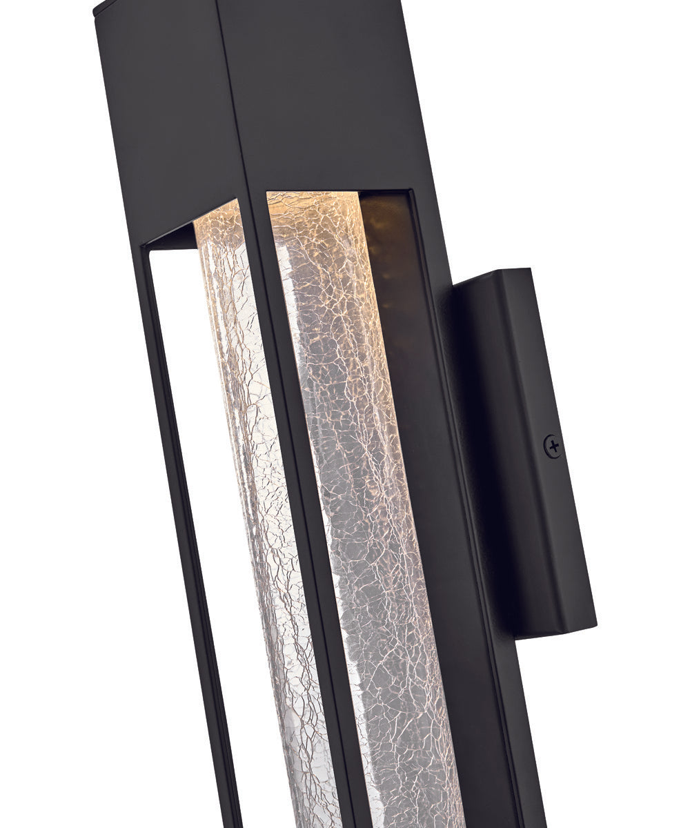 Vapor 1-Light Small Wall Mount Lantern in Black