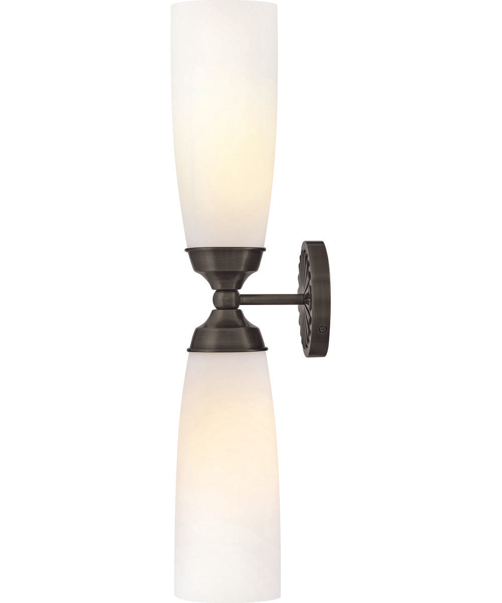Alexis 2-Light Large Two Light Sconce in Black Oxide