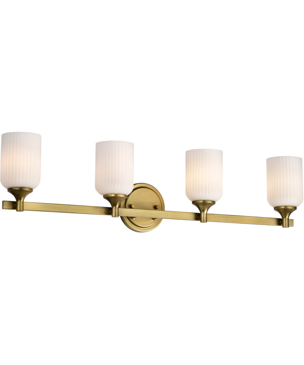 Solara 4-Light Vanity & Wall Natural Brass