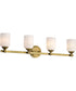 Solara 4-Light Vanity & Wall Natural Brass