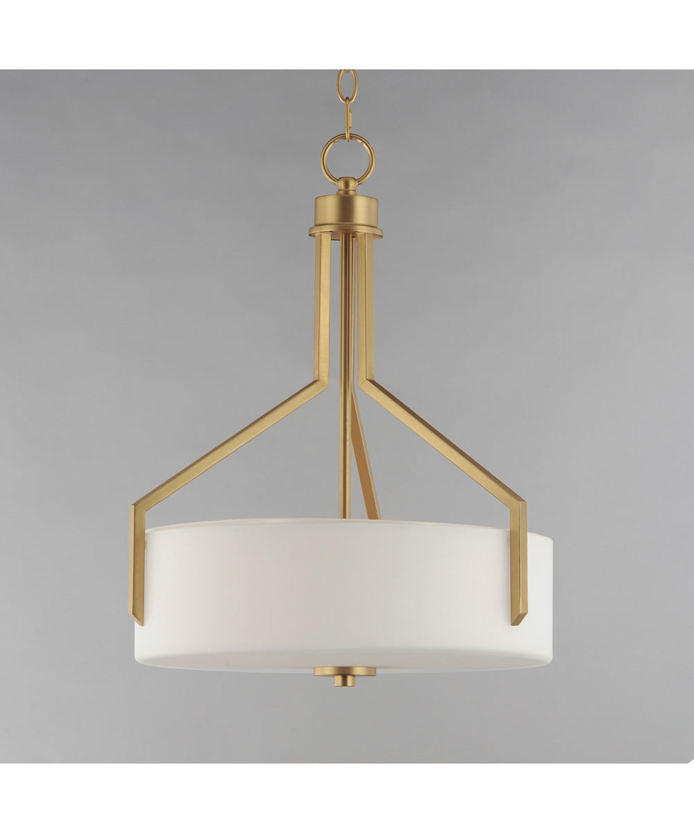 Dart 3-Light Pendant Natural Aged Brass