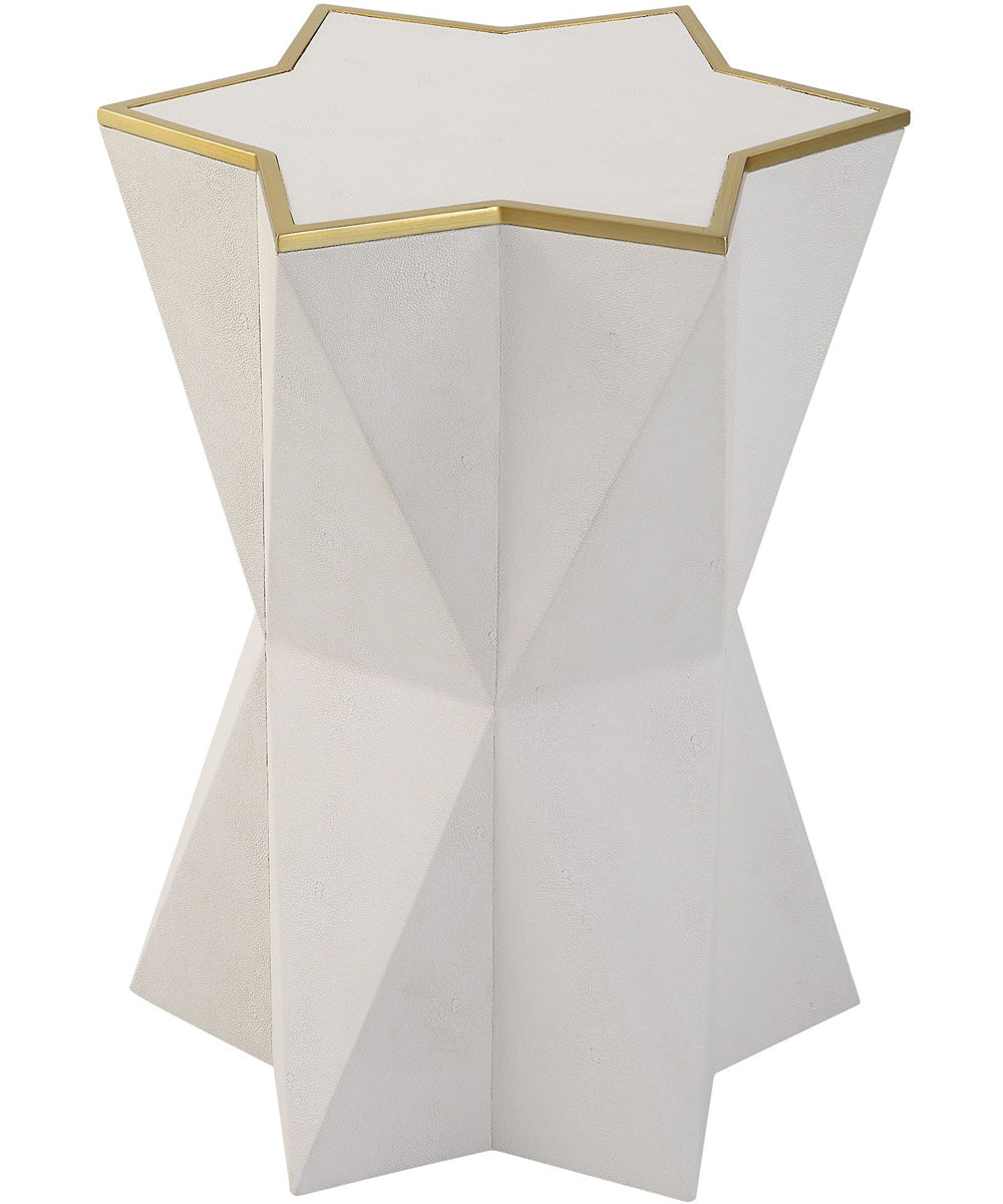 Capella White Accent Table