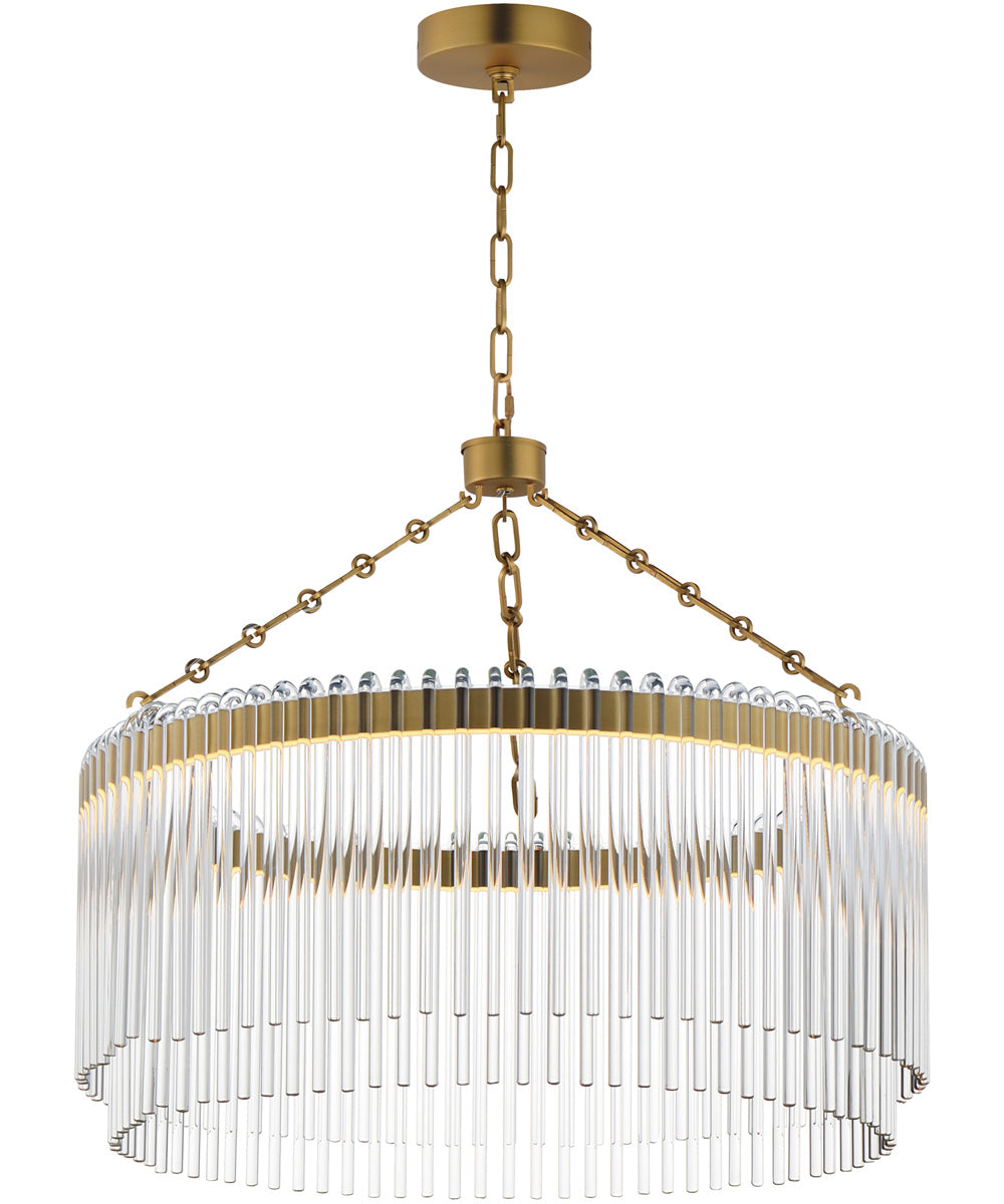 Jolie 24 inch LED Pendant Natural Aged Brass
