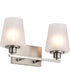 Lune 2-Light Vanity & Wall Brushed Nickel