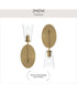 Jheni 1-Light Wall Sconce with Clear Glass Shades Brushed Gold