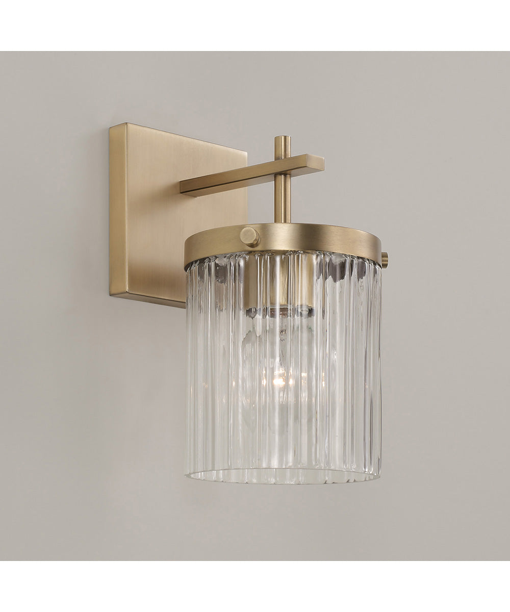 Vaughn 1-Light Sconce Aged Brass