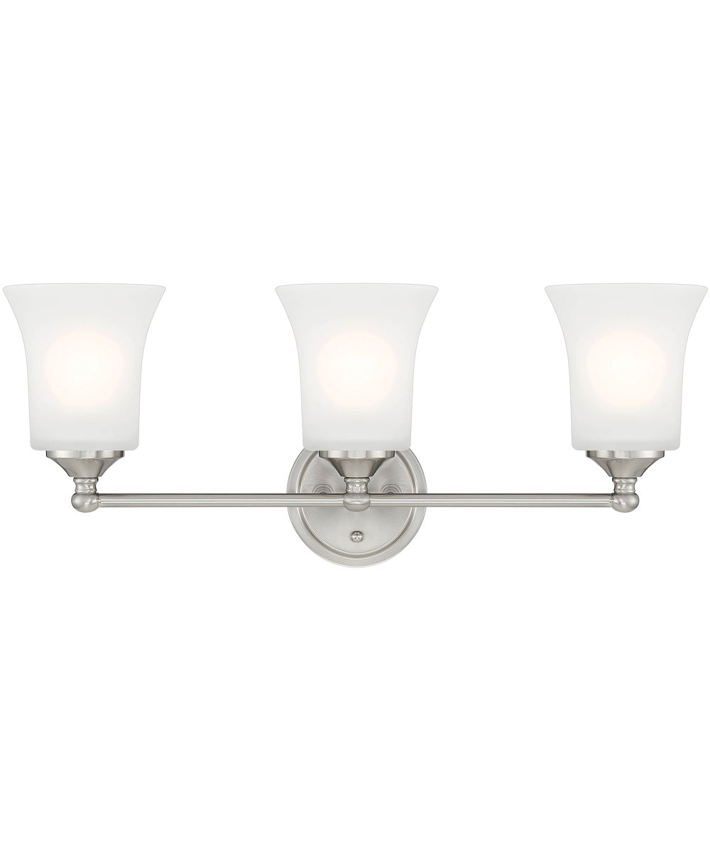 Bronson 3 Light Vanity Brushed Nickel