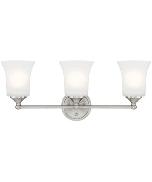 Bronson 3 Light Vanity Brushed Nickel