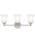 Bronson 3 Light Vanity Brushed Nickel