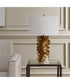 Bassa Brown Cream Glazed Table Lamp