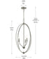 Jheni 3-Light Foyer Pendant Brushed Nickel