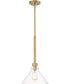 Willow Creek 1 Light Pendant Brushed Gold