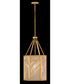 Sura 4-Light Large Pendant in Distressed Brass
