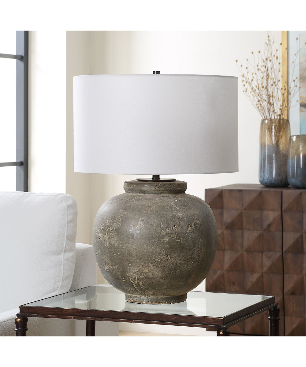 Rock Of Ages Rust Brown Table Lamp