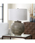 Rock Of Ages Rust Brown Table Lamp