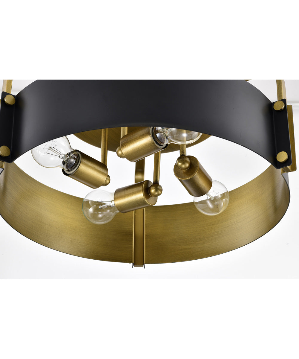 Altos 4-Light Close-to-Ceiling Matte Black