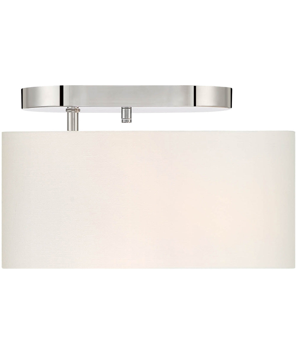 Midtown 1 Light Semi Flush Polished Nickel
