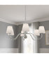 Stone 5-light Chandelier Polished Chrome