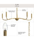 Ilia 5-Light Chandelier Brushed Gold