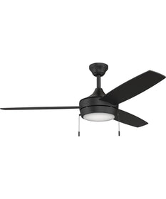 Nolyn 52 in. 3-Blade Modern LED Ceiling Fan Matte Black
