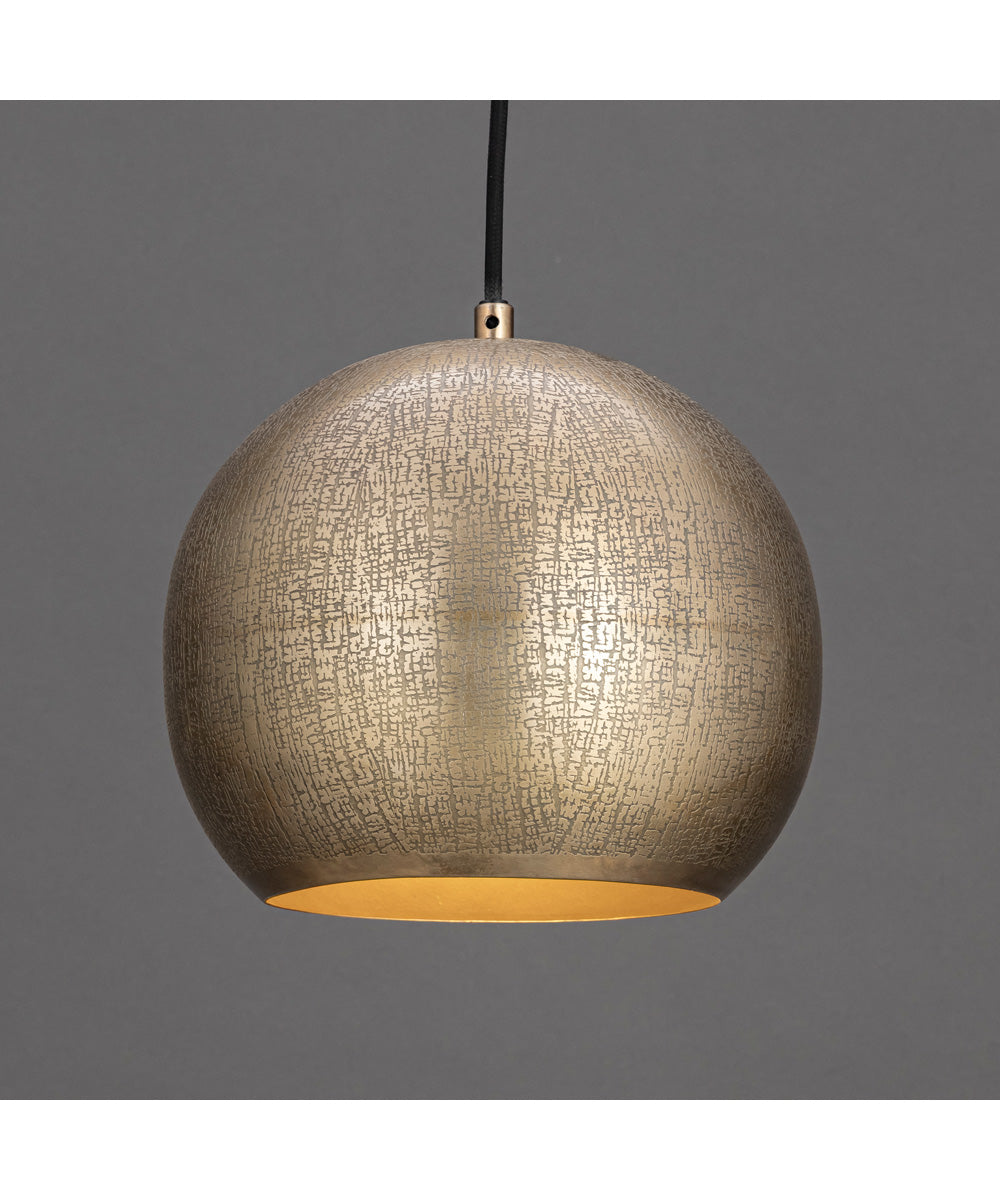 Aurelia 10 inch 1-Light Pendant Weathered Brass