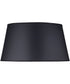 12x15x8 Black Opaque/Gold Foil Tapered Drum Hardback Lampshade