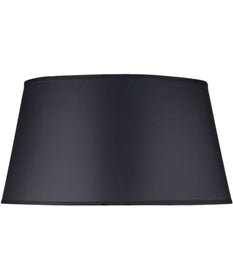 12x15x8 Black Opaque/Gold Foil Tapered Drum Hardback Lampshade